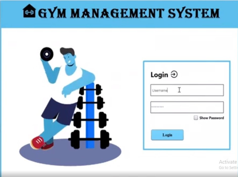 project-Gym Management System in Java- Java Project
